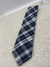 Men's Brooks Brothers Makers Diamond Plaid Pure Silk Woven Tie Green Red Navy