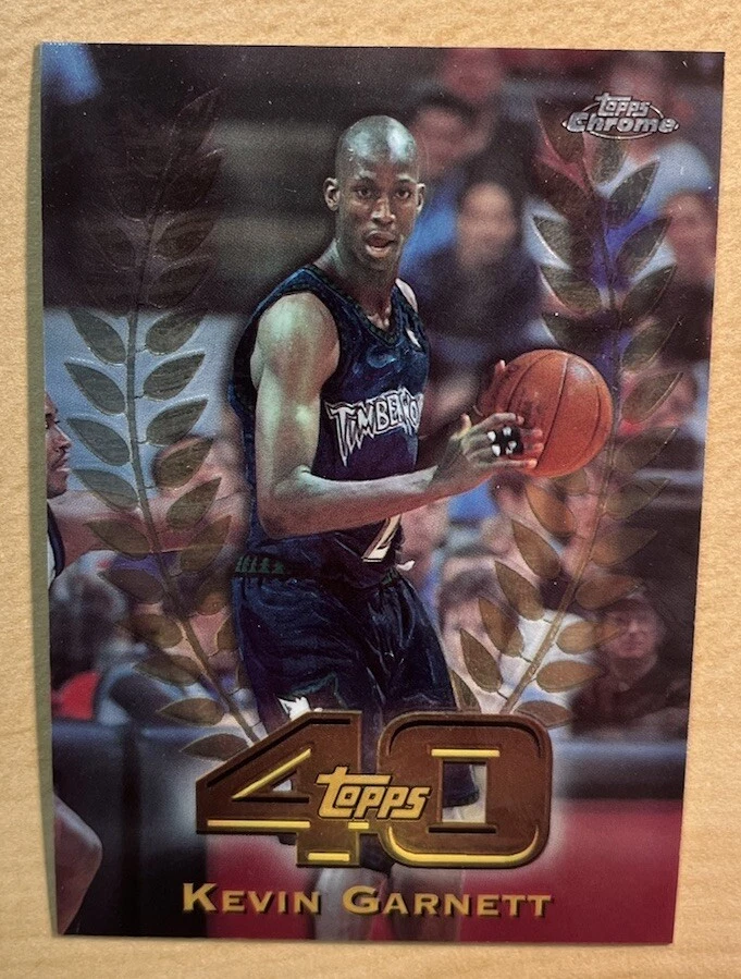 Kevin Garnett 1998 Topps Chrome Topps 40 Insert Card #T40-11