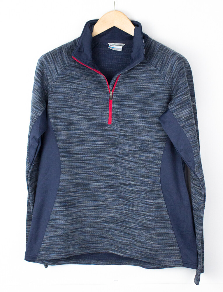 COLUMBIA Suéter Jumper De Cuello Con Cremallera Para Mujer Talla L