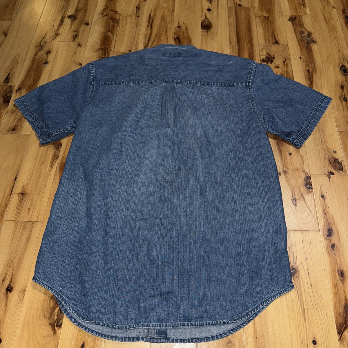 CHEROKEE Men's Vintage Short Sleeve Denim Jean Shirt Size