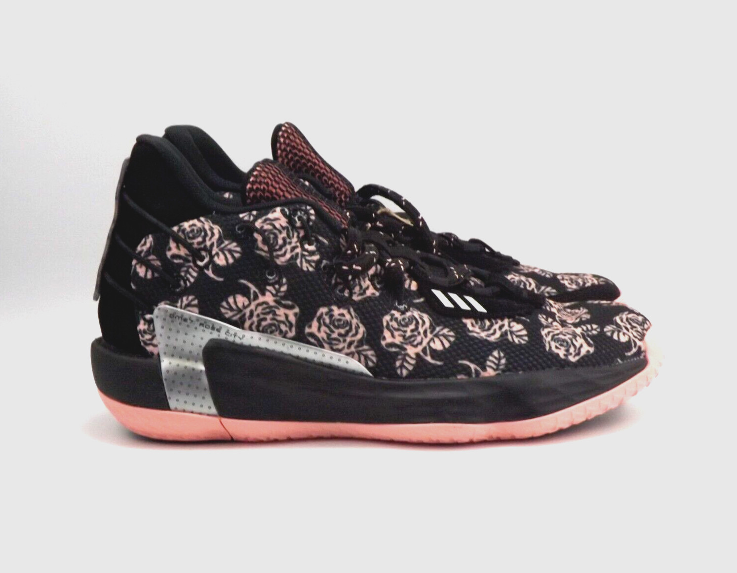 Adidas Dame 7 J Rose City  FZ5453 Size 6 Kids Black Glow Pink Basketball Shoes thumbnail 3