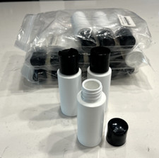 2 oz White Plastic Bottle pack of 18