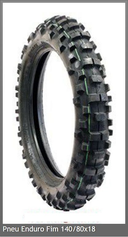 Pneu enduro homologué FIM 140/80-18 avec crampons grip