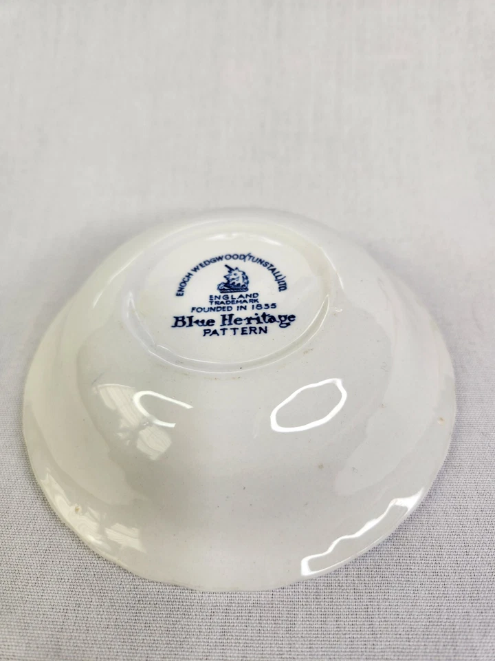 Juego de 6 fruteros Enoch Wedgwood Tunstall Blue Onion Heritage de 5" de diámetro ¡USADOS EN EXCELENTE ESTADO! Foto 4 de 4