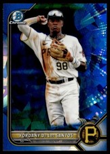 2022 Bowman Draft Baseball Chrome Sapphire Yordany De Los Santos Rookie