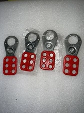 Red Master Lock LOCKOUT Control 420 Set Of 4 New Free Shipping
