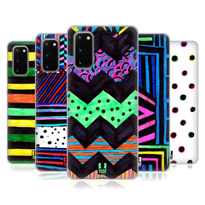 HEAD CASE DESIGNS FARBIGER MUSTER DOODLE GEL HANDYHÜLLE FÜR SAMSUNG HANDYS 1