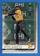 2019 Topps Series 1 150th Anniversary Gold Stamp #198 Gregory Polanco Pirates