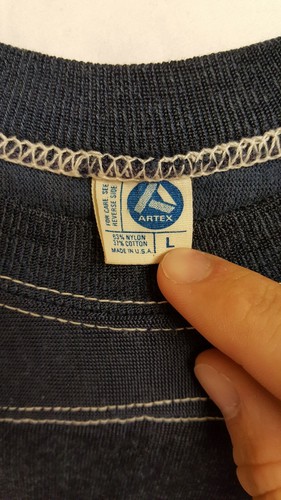 RARE 70s Vintage Duke University Artex heavy nylon cotton Shirt *see description - Picture 6 of 11