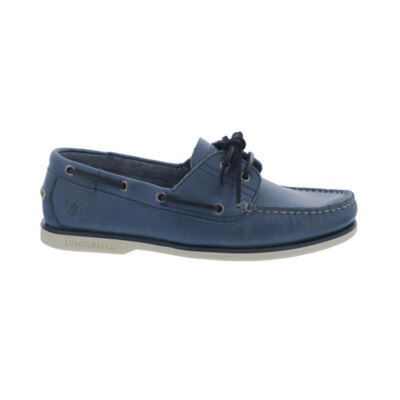 Lumberjack Navigator Bootssschuh, Glattleder, Jeans SM07804-005 mittelblau
