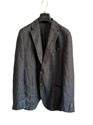 Windsor Giro D2 Unlined Cashmere Sport Coat Blazer Jacket, Grey, 42 (EUR 52)