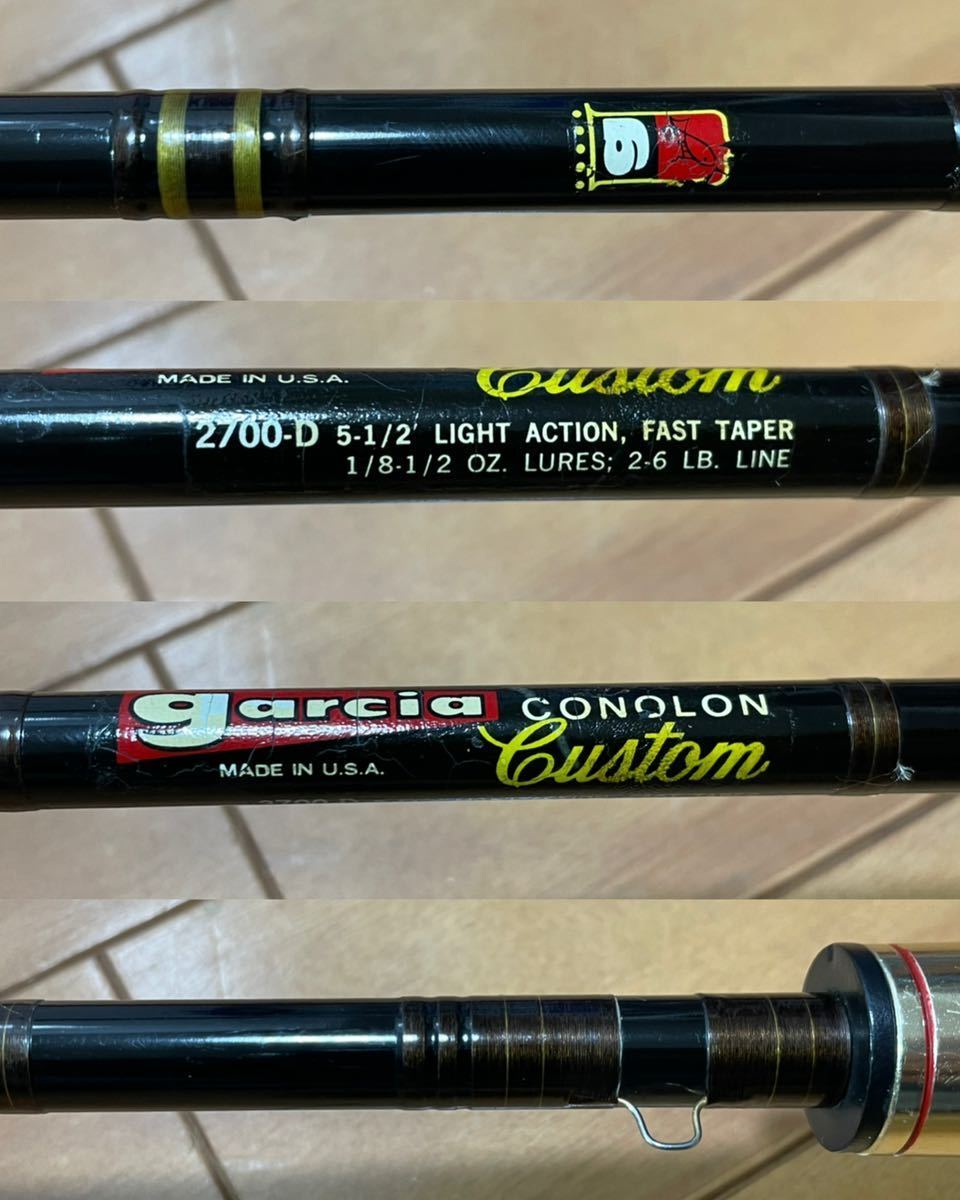 ★即決！稀少 オールド アブ ガルシア コノロン カスタム 2700 D 美品！梱包費無料 袋付き ABU Garcia Conolon Custom ★ Garcia CONOLON Custom 2700