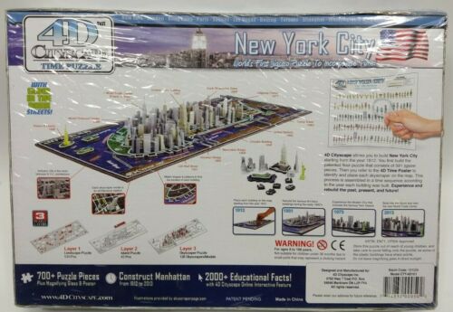 Cityscape Time 4D Puzzle New York City 1812,1931,1973 & 2013 700+ Pcs CTY-4D101 - Picture 6 of 11