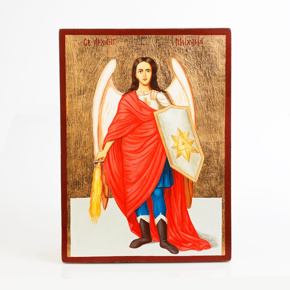 Russische Holz Ikone / Bild auf Holz / Ikonenmalerei 220 x 300 Freimaurer