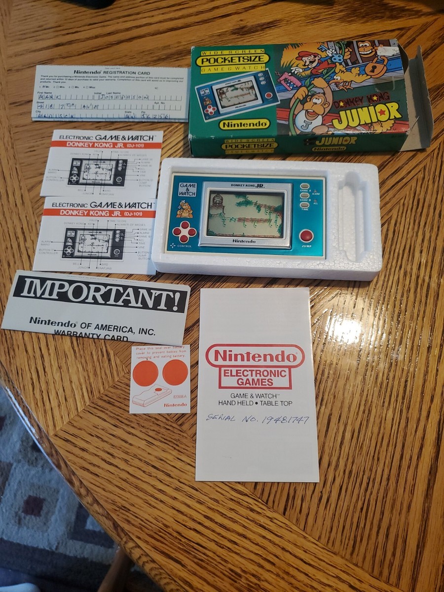 希少　Nintendo ゲーム&ウォッチ Donkey Kong Jr. NINTENDO GAME AND & WATCH Donkey Kong Jr 1982 | eBay