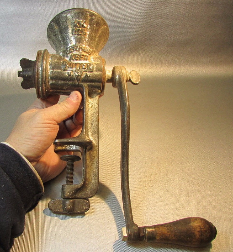 Антикварная мясорубка VTG Keen Kutter 22 1/2 KK Meat Grinder Cast