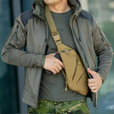 Small Sling Bag for Men Tactical Waterproof Utility EDC Crossbody