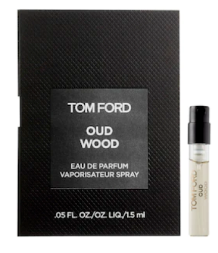 Tom Ford Oud Wood eau de parfum sample spray vial - .05 oz / 1.5