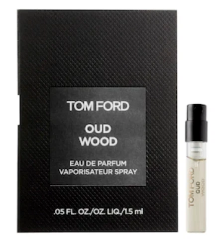 Tom Ford Oud Wood eau de parfum sample spray vial .05 oz 1.5