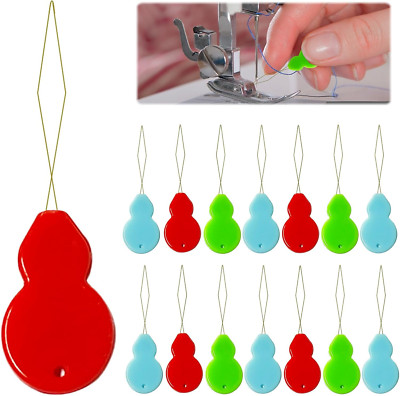 30 Pcs Plastic Needle Threaders Hand Sewing Tool for Crafting Knitting Quilting