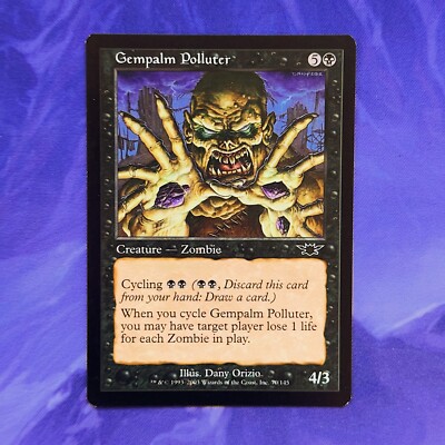 Gempalm Polluter Legions LGN 70 MTG Zombie Black Deck Card Hashaton Token Deck | eBay UK Gempalm Polluter Legions LGN 70 MTG Zombie Black Deck Card Hashaton Token Deck | eBay UK