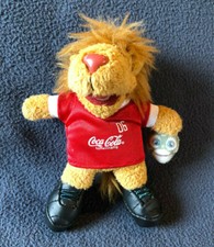 Goleo Löwe Coca Cola Plüsch 12cm mit Coca Cola Trikot Plüschtier