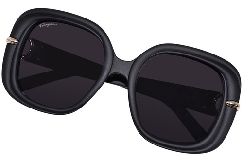 Salvatore Ferragamo SF1058S 002 Sunglasses Women's Matte Black/Grey 54mm - Picture 5 of 7