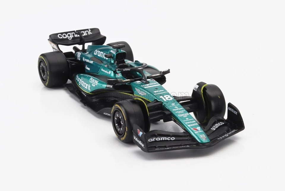 MODELLINO AUTO STATICO BURAGO ASTON MARTIN F1 AMR23 2023 LANCE STROLL SCALA 1/43 - Immagine 4 di 4