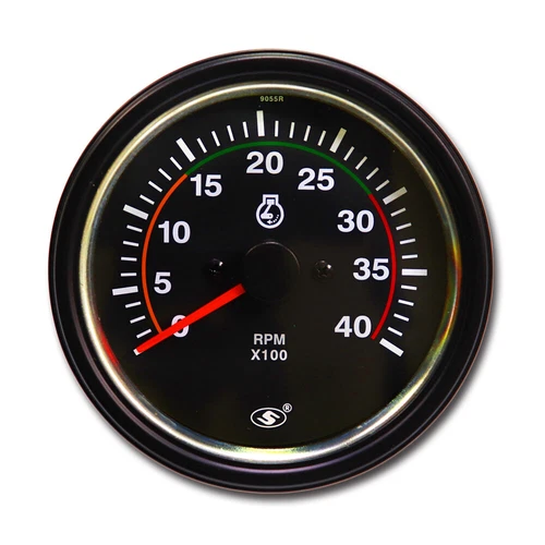 85mm 3-3/8" Universal Tachometer 4000 RPM For Diesel Engine Alternator 12/24V