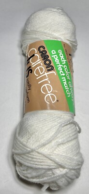 Caron Carefree PLUS Yarn  1 Pk.WHITE. I Combine Shipping, see detaIL
