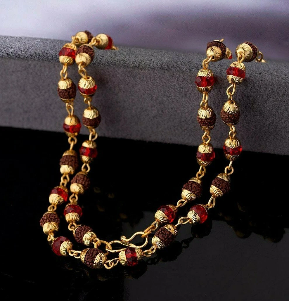 Mens shop rudraksha chain