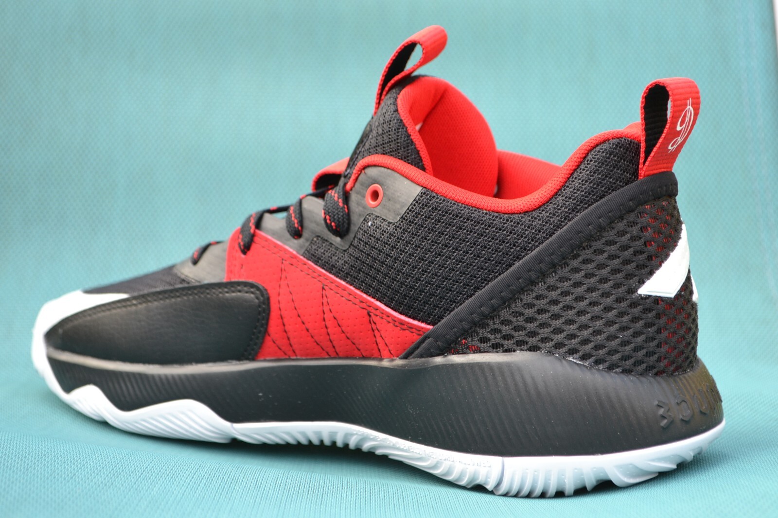 ADIDAS Men Basketball Trainers DAME CERTIFIED Red / Black UK 8.5 /42 2/3 RRP £85 image 6