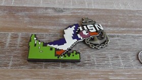 USN Nintendo NES Duck Hunt Duck Fly High Anchor Up CPO Challenge Coin #126Y
