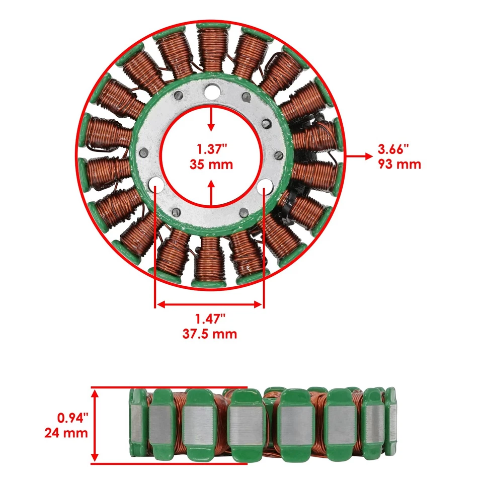 Estator para Yamaha TTR250 1999 2000 2001 2002 2003 2004 2005 2006 Foto 2 de 4