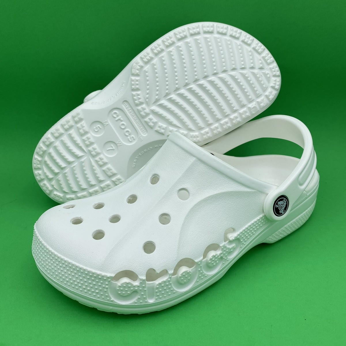 Crocs Men\'s Baya Clog White Size 10 M Unisex White Crocs Baya Clog Sandals Comfort Men main image 2