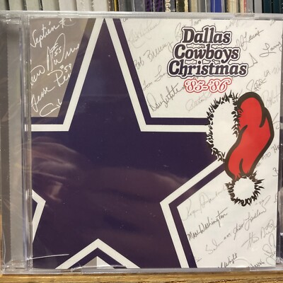 DALLAS COWBOYS CHRISTMAS '85-'86 CD + foil stamped Tony Dorsett football card