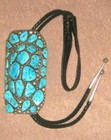  Sterling Silver and Turquoise Bolo Tie by David Zachary  — photo 3