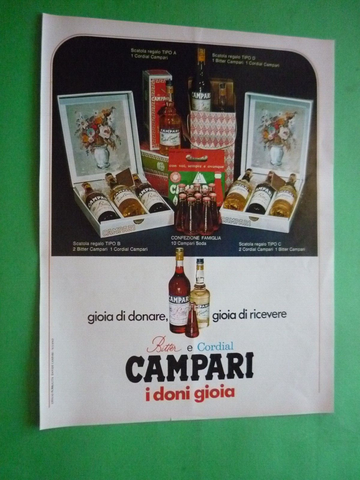 BITTER CORDIAL CAMPARI the aperitif Advertising 1 page original 1973 vintage 
