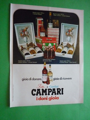 Bitter Cordial Campari The Aperitif Advertisement 1 Original Page 1973 Vintage