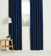 Thermal Blackout Curtains Ready Made Eyelet Ring Top or Pencil Pleat + Tie Backs