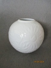 gerold porcelain vase round white vintage W. Germany
