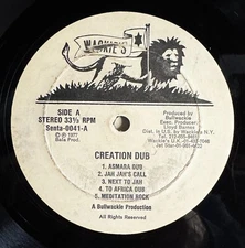 Bullwackies All Stars "Creation Dub" Wackies LP Rare Original 1985 Roots Reggae