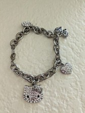 Hello Kitty 2007 Charm Bracelet original Sanrio Co. Adult Bracelet 7 inches