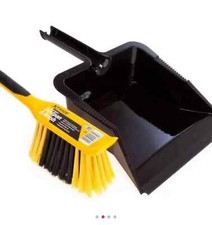 Large Heavy Duty Dustpan and Brush 300mm x 290mm Workshops Commercial