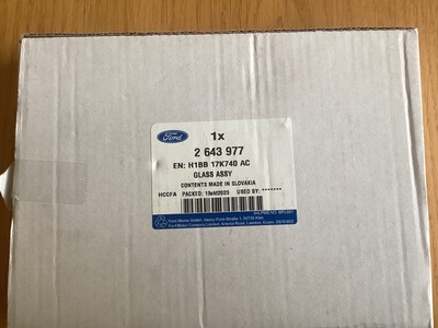 GENUINE OEM FORD FIESTA RIGHT OS MIRROR GLASS 2643977 H1BB17K740AC 