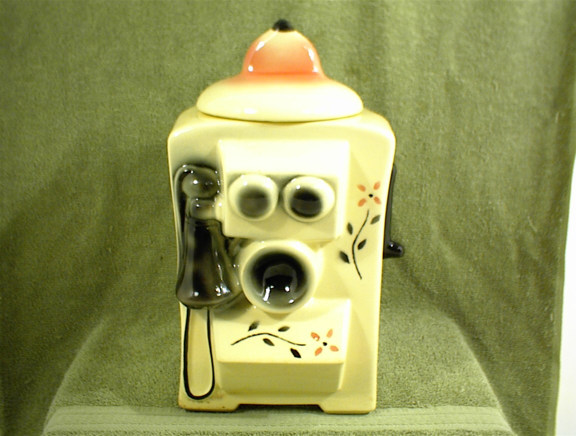 Vintage COOKIE JAR TELEPHONE CARDINAL 311 USA | eBay