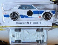 💥Hot Wheels 2016 Nightburnerz #9 White & Blue Nissan Skyline H/T 2000GT-X #283 