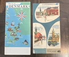 1952 - Travel Brochures - Copenhagen- North Zealand & Meet Us in Denmark  Maps
