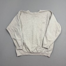 Vintage 90s Levis Crewneck Sweatshirt XL Gray Made In USA Embroidered Logo