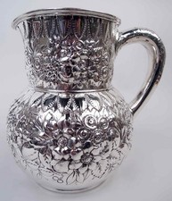 Tiffany Acqua Anfora 3077 Antico Vittoriano a Sbalzo Americana Argento Sterling